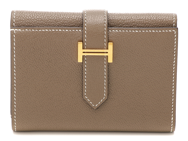 HERMES エルメス 折り財布 ベアンコンビネ エトゥープ GP金具 HERMES エルメス 折り財布 ベアンコンビネ エトゥープ GP金具