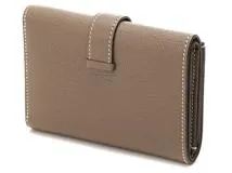 HERMES エルメス 折り財布 ベアンコンビネ エトゥープ GP金具