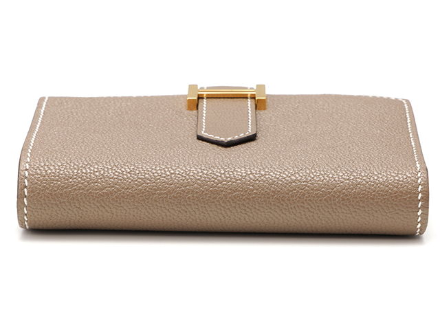 HERMES エルメス 二つ折り財布 ベアンコンパクト ソーブラック