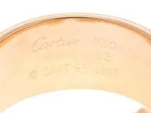 Cartier　カルティエ　2Cワイドリング　3カラー　K18イエローゴールド/ホワイトゴールド/ピンクゴールド　8.0g　＃52　B4026200　2141100583845　【205】