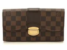 ルイ ヴィトン N61747 ダミエ ポルトフォイユ システィナ 長財布 レザー