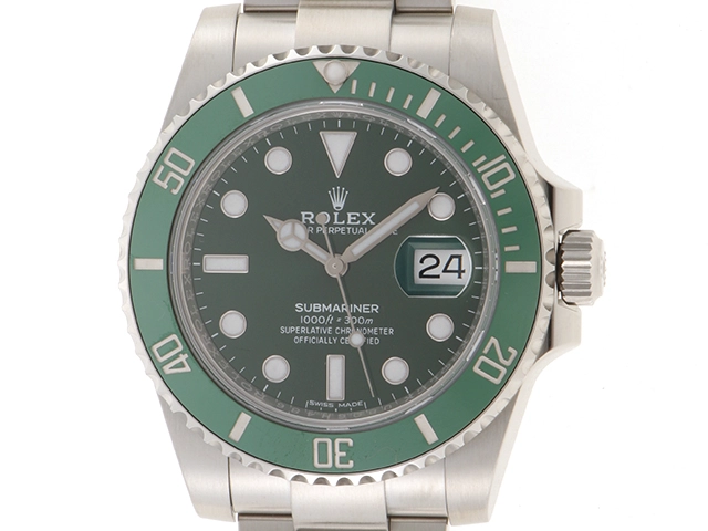 2019年　ROLEX　ロレックス　サブマリーナ　116610LV　グリーンサブ　グリーン文字盤　ステンレススチール　メンズ　腕時計（2141100600030）【200】C