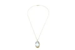JEWELRY ノンブランドジュエリー ネックレス K18 アクアマリン 10.00ct ダイヤモンド 0.02ct 【460】2141100606322