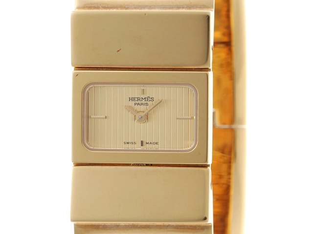 HERMES エルメス レディース クオーツ ロケ バングルウォッチ L01.201  