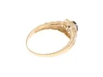 JEWELRY ノンブランドジュエリー リング 指輪 K18 ゴールド サファイヤ ダイヤモンド 0.05ct 9.5号 【460】2141100629970