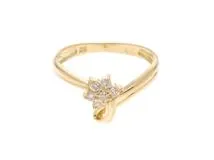 JEWELRY　ジュエリー　リング　K18 ゴールド　#9　ダイヤモンド　0.12 　約2.1g　2141100632659【208】