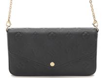 LOUIS VUITTON　ルイ・ヴィトン　ポシェット・フェリシー　 モノグラム・アンプラント　ノワール　M82477　ショルダーバッグ　【431】　2141100640401
