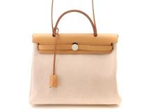 HERMES　エルメス　エールバッグジップPM　ベージュ/ナチュラル　ヴァッシュ・ハンター/トワルアッシュ　ショルダーバッグ【431】