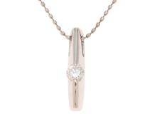 JEWELRY　ジュエリー　ネックレス　PT850/PT900プラチナ　ダイヤモンド0.14　2.0g　2141100647462　【471】L