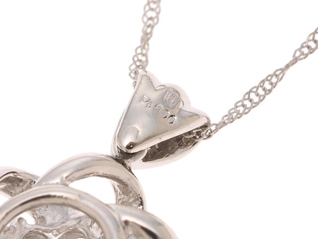 JEWELRY　ジュエリー　ネックレス　PT850/PT900プラチナ　ダイヤモンド　3.2g　2141100647684  【471】L