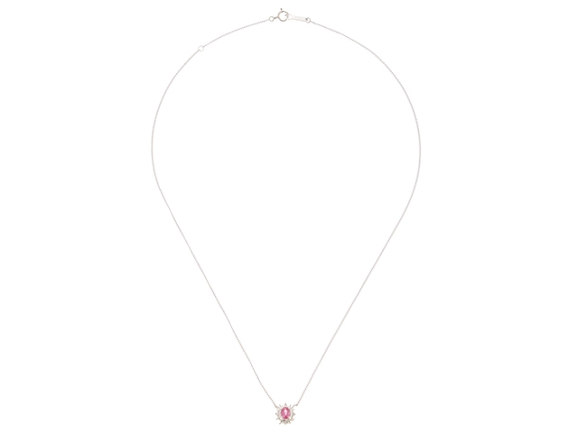 JEWELRY　ノンブランドジュエリー　貴金属・宝石　ネックレス　プラチナ850　ルビー約0.41ct/ダイヤモンド　約2.4g　2141100655238　【205】