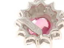 JEWELRY　ノンブランドジュエリー　貴金属・宝石　ネックレス　プラチナ850　ルビー約0.41ct/ダイヤモンド　約2.4g　2141100655238　【205】