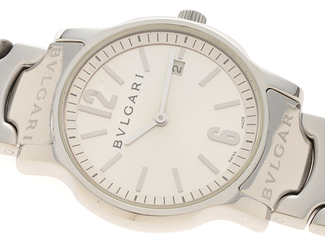 BVLGARI　ブルガリ　時計　ソロテンポ　クオーツ　SS ステンレス　シルバー文字盤　ST35S （2141200216513）【200】T
