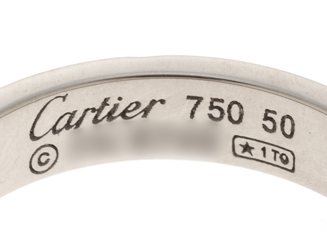 Cartier カルティエ ミニラブリング WG ホワイトゴールド 50号 実寸9.5