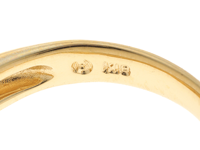 TASAKI タサキ デザインリング 指輪 K18イエローゴールド ダイヤモンド 10.5号 【437】の購入なら「質」の大黒屋（公式）