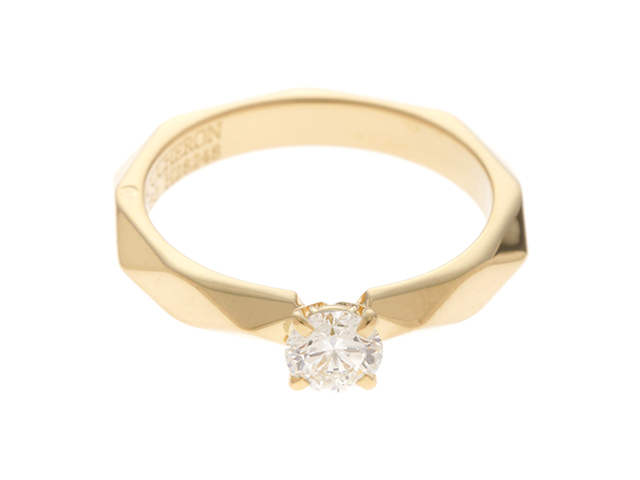 BOUCHERON ブシュロン ファセットソリテールリング YG イエローゴールド ダイヤモンド 0.30ct 3.4g 49号（日本サイズ9号）  【432】 の購入なら「質」の大黒屋（公式）