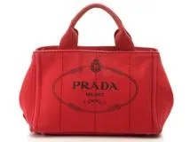 プラダ PRADA ミニカナパ キャンバス BN2439 ROSSO レッド【460】2141200321057 の購入なら「質」の大黒屋（公式）