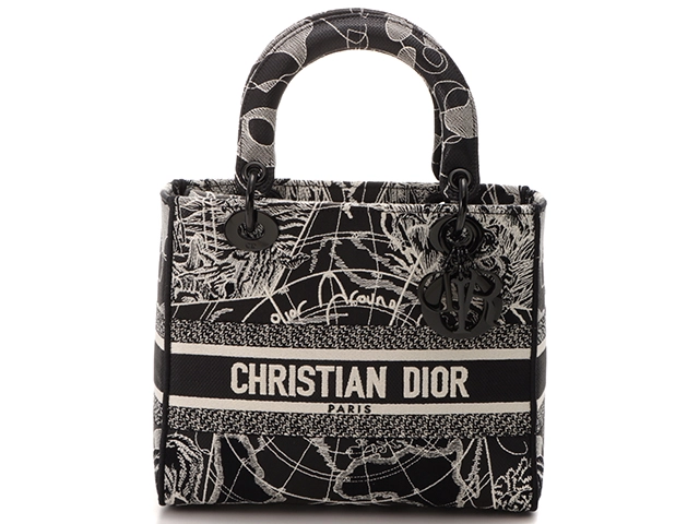 DIOR ディオール LADY D-LITE Dior Around the World モチーフ刺繍 