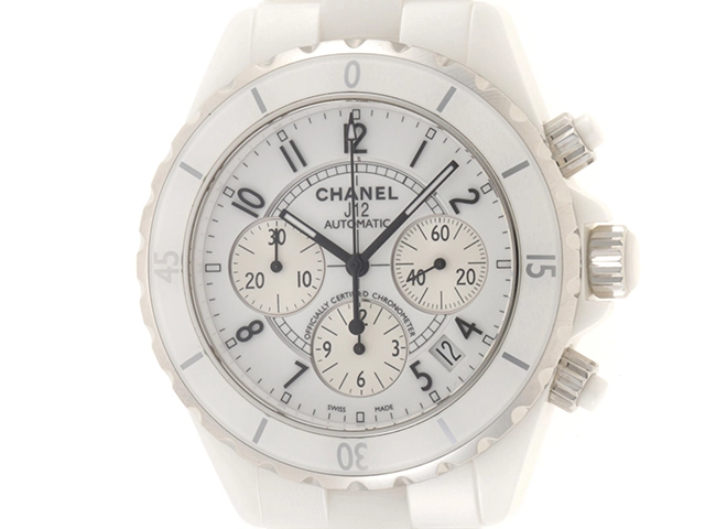 CHANEL シャネル 腕時計 J12 クロノ H1007 セラミック／ステンレス