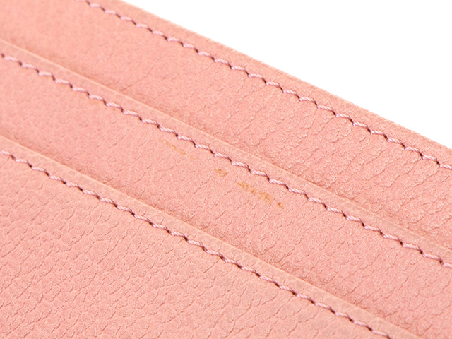 CHANEL シャネル カメリアバタフライ カードケース ピンク/SV