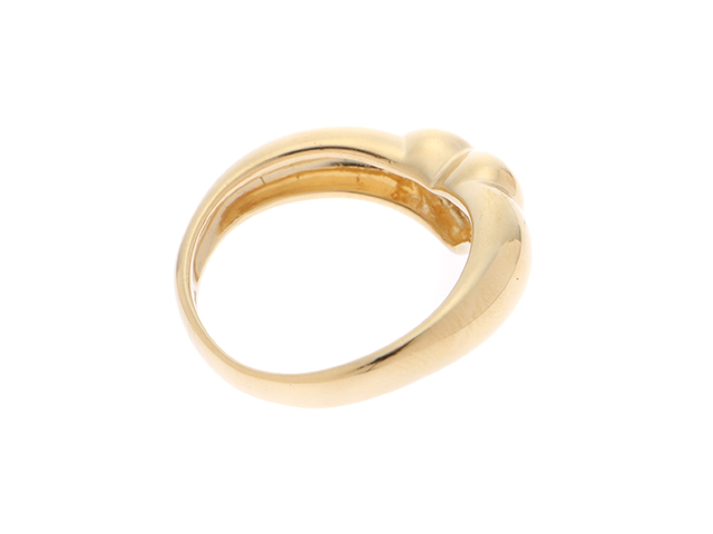 【TIFFANY&Co.】【3Pダイヤモンド】K18YG 18金 フレンドシップダイヤ 指輪/リング 約#8号 フレンドシップ ハートモチーフ ３Ｐダイヤ リング 中古