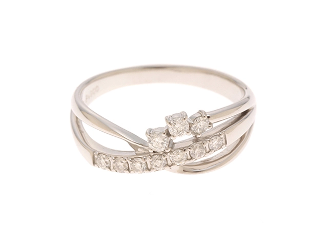 JEWELRY　ジュエリー　 　リング　PT900プラチナ　　ダイヤモンド0.30 　約5.1g　約15号　2141200365754　【472】KS