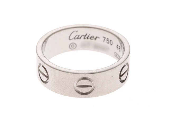Cartier カルティエ 指輪 ラブリング K18 ホワイトゴールド #48