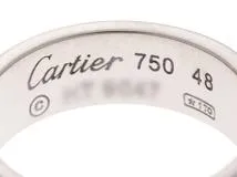 Cartier カルティエ 指輪 ラブリング K18 ホワイトゴールド #48