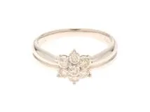 JEWELRY ノンブランド ジュエリー リング K18 ホワイトゴールド ダイヤモンド 0.50カラット 3.1g 11号【473】