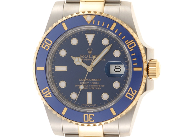 ランダム番2019年5月　ROLEX　ロレックス　サブマリーナ　116613LB　YG/SS　ブルー　メンズ　自動巻き　2141200397472【432】