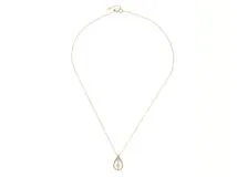 JEWELRY　ジュエリー　ネックレス　K18 イエローゴールド　ダイヤモンド　0.199ct/0.18ct　約2.4g　2141200398233【207】
