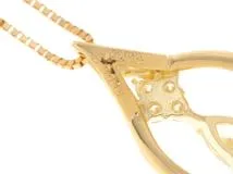 JEWELRY　ジュエリー　ネックレス　K18 イエローゴールド　ダイヤモンド　0.199ct/0.18ct　約2.4g　2141200398233【207】
