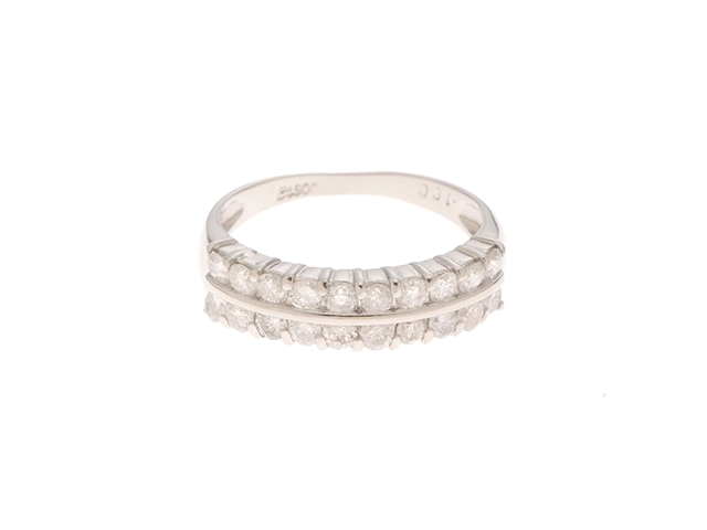 クッキー様1カラットUP 3粒メレ付 天然ダイヤモンドリング プラチナ900 JEWELRY ノンブランドジュエリー 貴金属・宝石 リング プラチナ