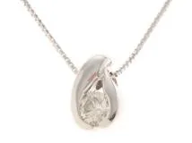 JEWELRY　ノンブランドジュエリー　ネックレス　K18ホワイトゴールド　ダイヤモンド0.213ct　約2.7g　2141200413653【207】
