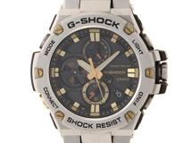 CASIO カシオ 腕時計 2023年並行品 G-SHOCK G-STEEL GST-B100D-1A9JF 樹脂／ステンレス タフソーラー Bluetooth【472】SJ