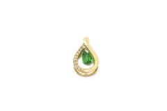 JEWELRY ノンブランドジュエリー トップ K18 ゴールド カラーストーン ダイヤモンド 0.30ct【460】2141200422181