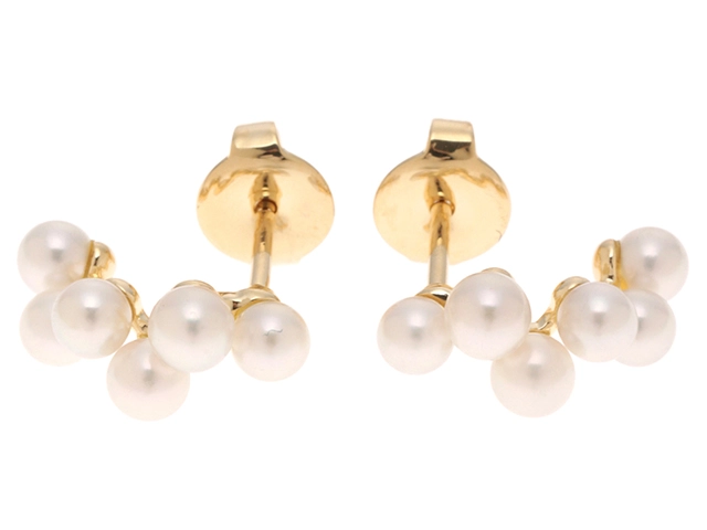 MIKIMOTO ミキモト ピアス K18 ゴールド パール 約2.2g 2141200429012