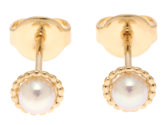 MIKIMOTO ミキモト ピアス K18 ゴールド パール 約1.4g 2141200429029