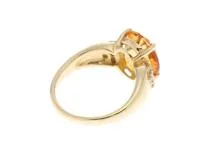 JEWELRY　ノンブランドジュエリー　 　リング　K18 ゴールド　#9  　シトリン2.67　ダイヤモンド1.63   　5.0g  　【472】HG