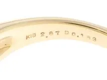 JEWELRY　ノンブランドジュエリー　 　リング　K18 ゴールド　#9  　シトリン2.67　ダイヤモンド1.63   　5.0g  　【472】HG