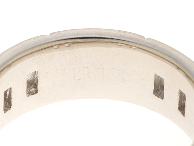 HERMES エルメス ヘラクレス リング 指輪 WG ホワイトゴールド 50号