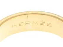 HERMES　エルメス　ブックルセリエ　リング　指輪　イエローゴールド　ダイヤモンド　50号　【433】