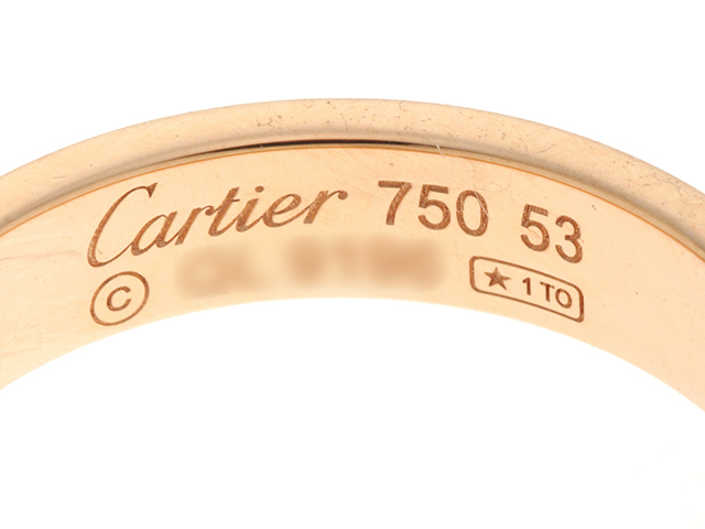 Cartier カルティエ ミニラブリング 指輪 B4050700 PG ピンクゴールド