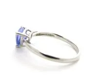 JEWELRY　ノンブランドジュエリー　リング　PT950　タンザナイト　1.00ct　3.3g　15.5号　2141300290949　【432】