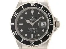 Z番2007年正規品 ROLEX ロレックス 腕時計 サブマリーナ デイト 16610 ステンレス ブラック文字盤 ルーレット無し 自動巻き【472】SJ