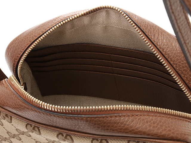 GUCCI グッチ バッグ GGキャンバスショルダーバッグ ベージュ ブラウン  