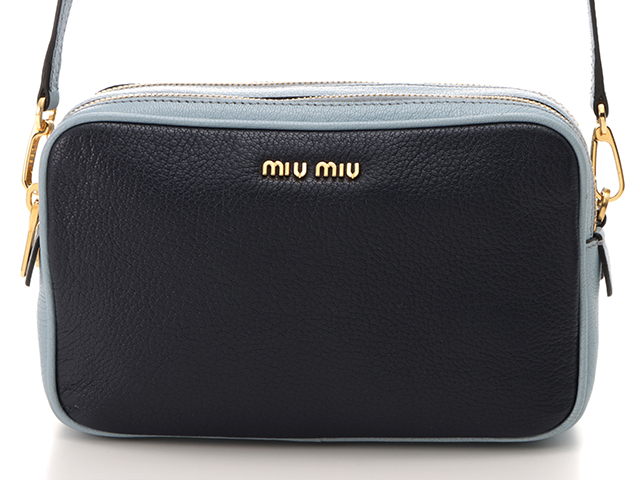 ミュウミュウ バッグ MIUMIU マドラス 5BA212 ブラック