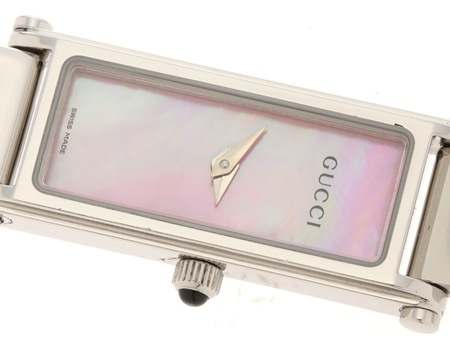 Gucci Gucci 1500l Pink Shell 女士腕表石英 0 の購入なら 質 の大黒屋 公式