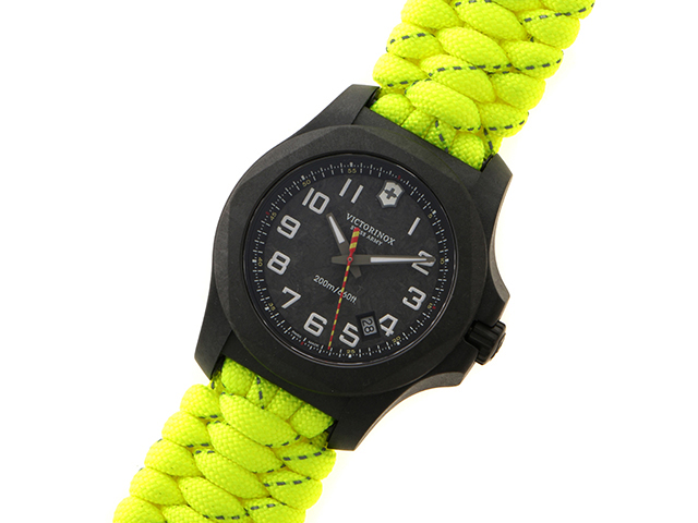 VICTORINOX ヴィクトリノックス イノックス　カーボンリミテッドエディション 1200本限定 241858.1 カーボン パラコードストラップ  チャコール クォーツ 【460】 2141300307999