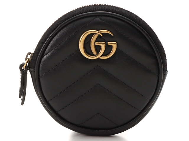 GUCCI グッチ GGマーモントコインパース ブラック GP（ゴールド金具